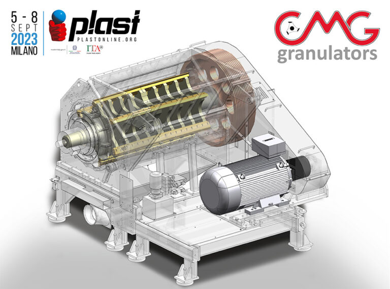 CMG Granulators alla fiera Plast 2023: soluzioni di riciclo innovative, ad alta efficienza energetica e sostenibili